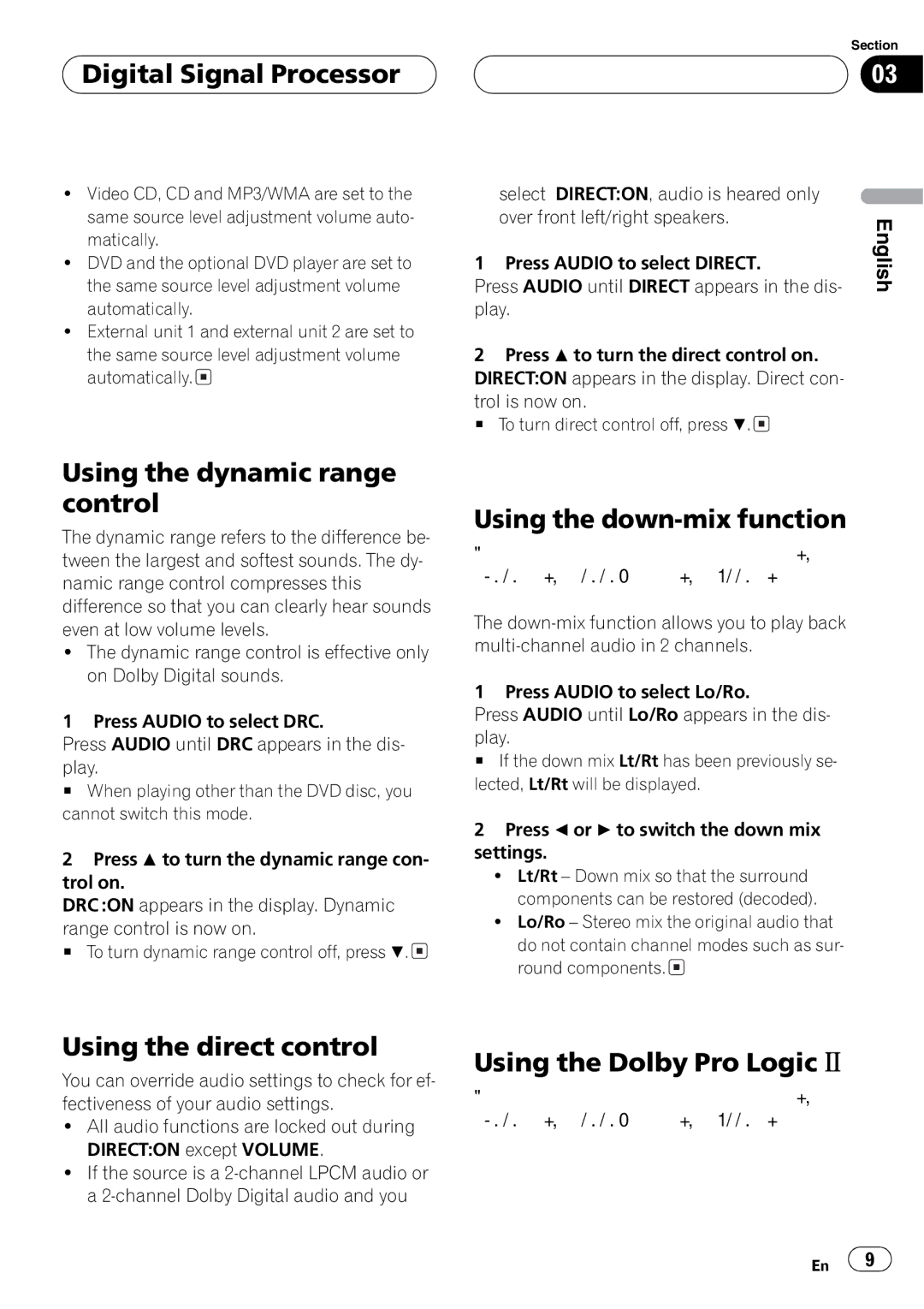 Pioneer DEQ-P7650 operation manual 