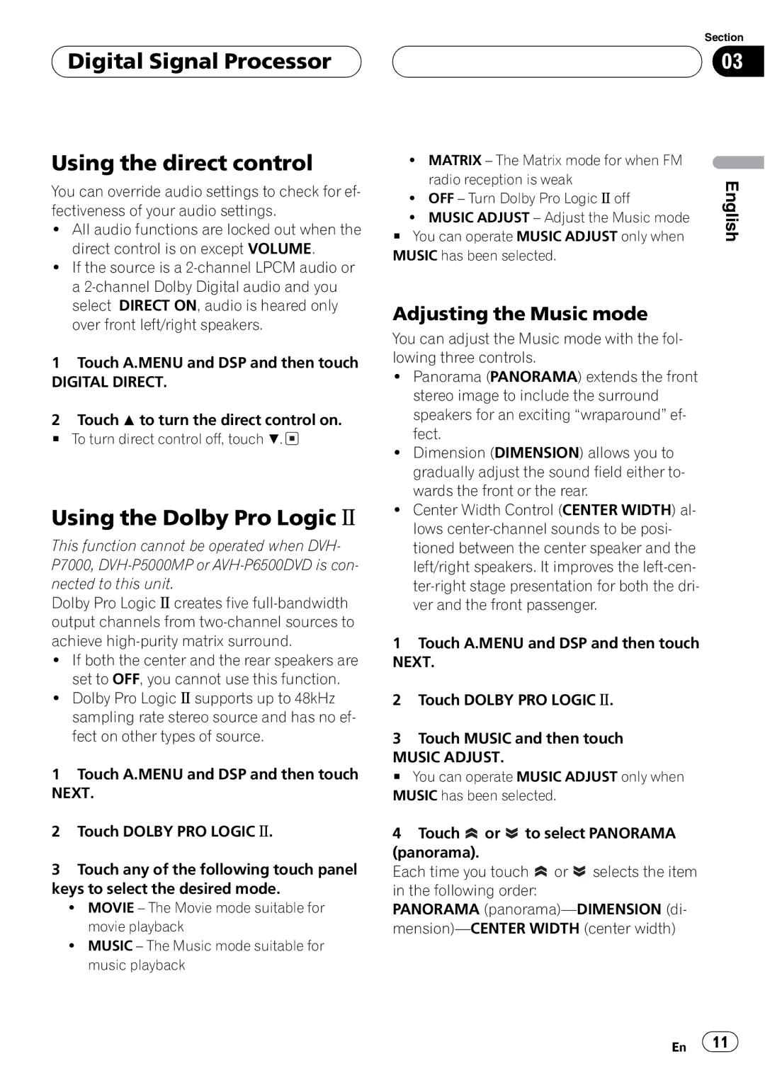 Pioneer DEQ-P8000 operation manual 