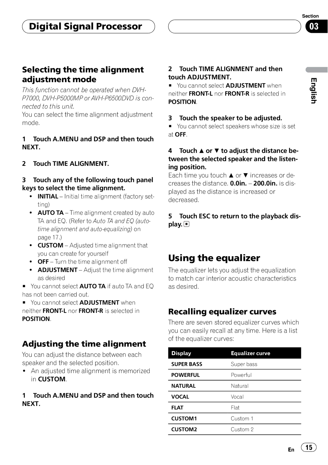 Pioneer DEQ-P8000 operation manual 