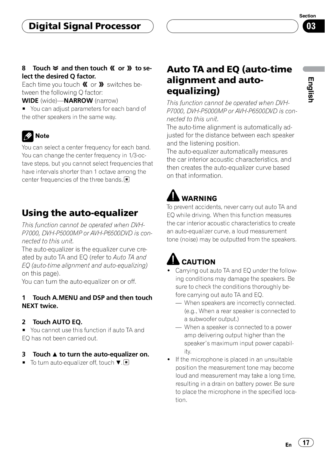 Pioneer DEQ-P8000 operation manual 