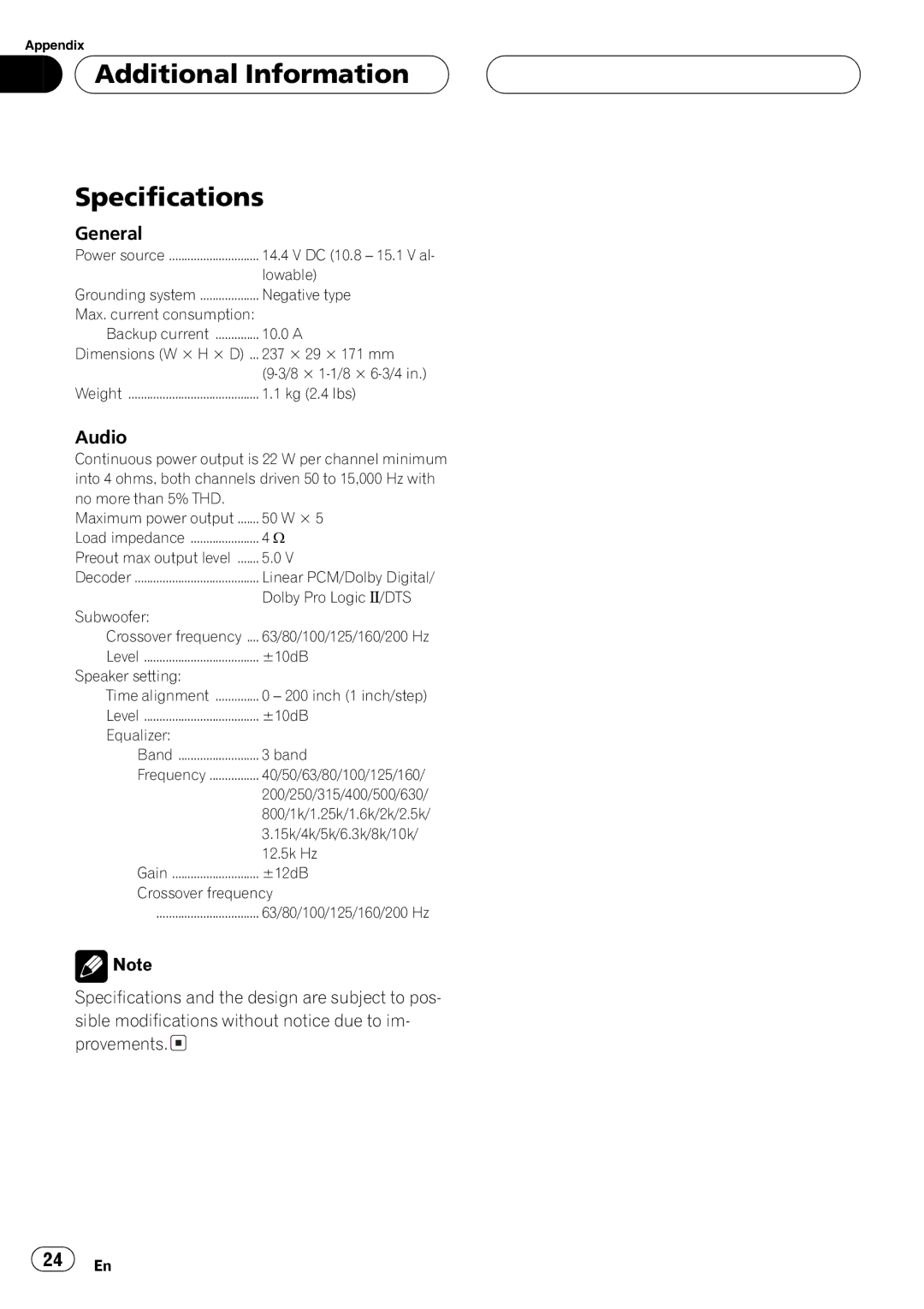 Pioneer DEQ-P8000 operation manual 