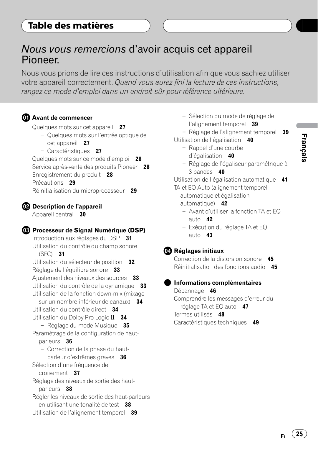 Pioneer DEQ-P8000 operation manual 