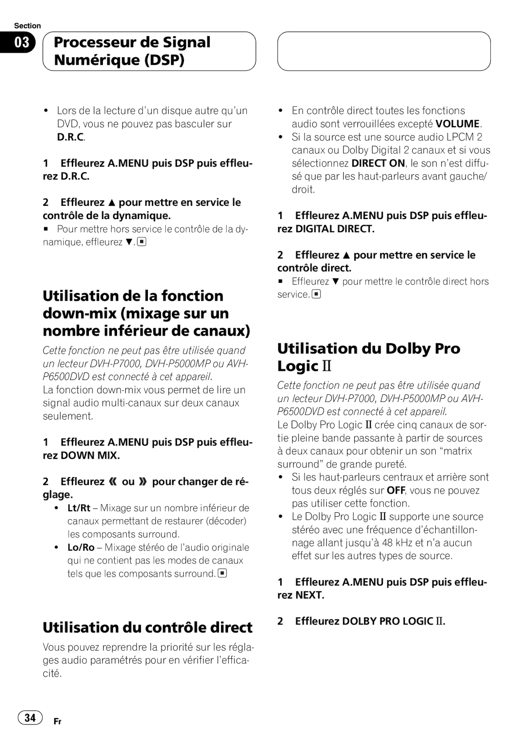 Pioneer DEQ-P8000 operation manual 