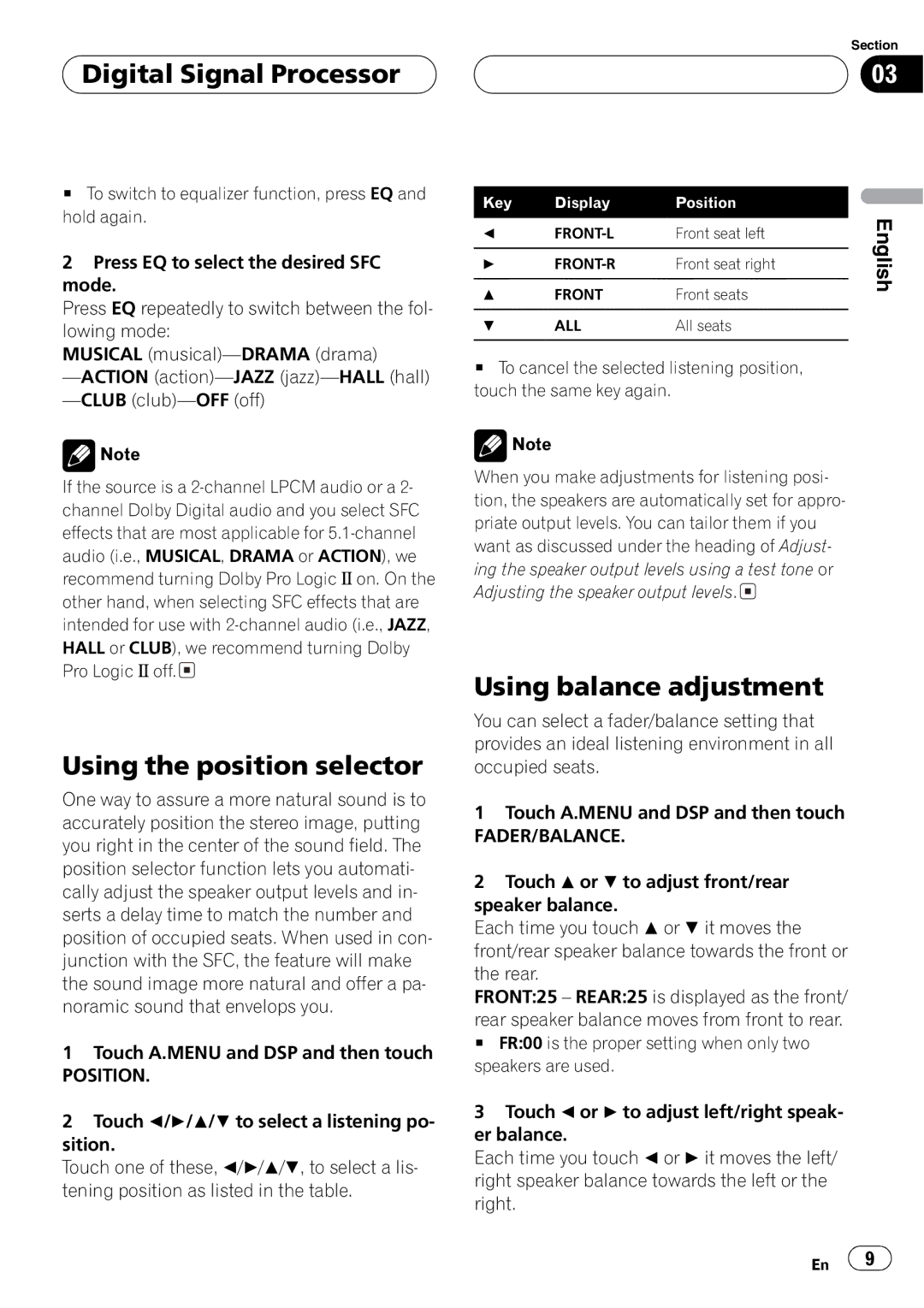 Pioneer DEQ-P8000 operation manual 