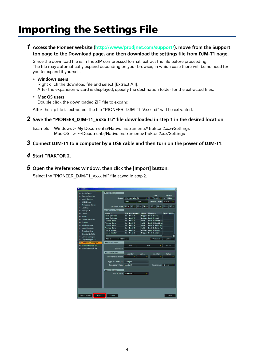 Pioneer DJ Mixer manual 