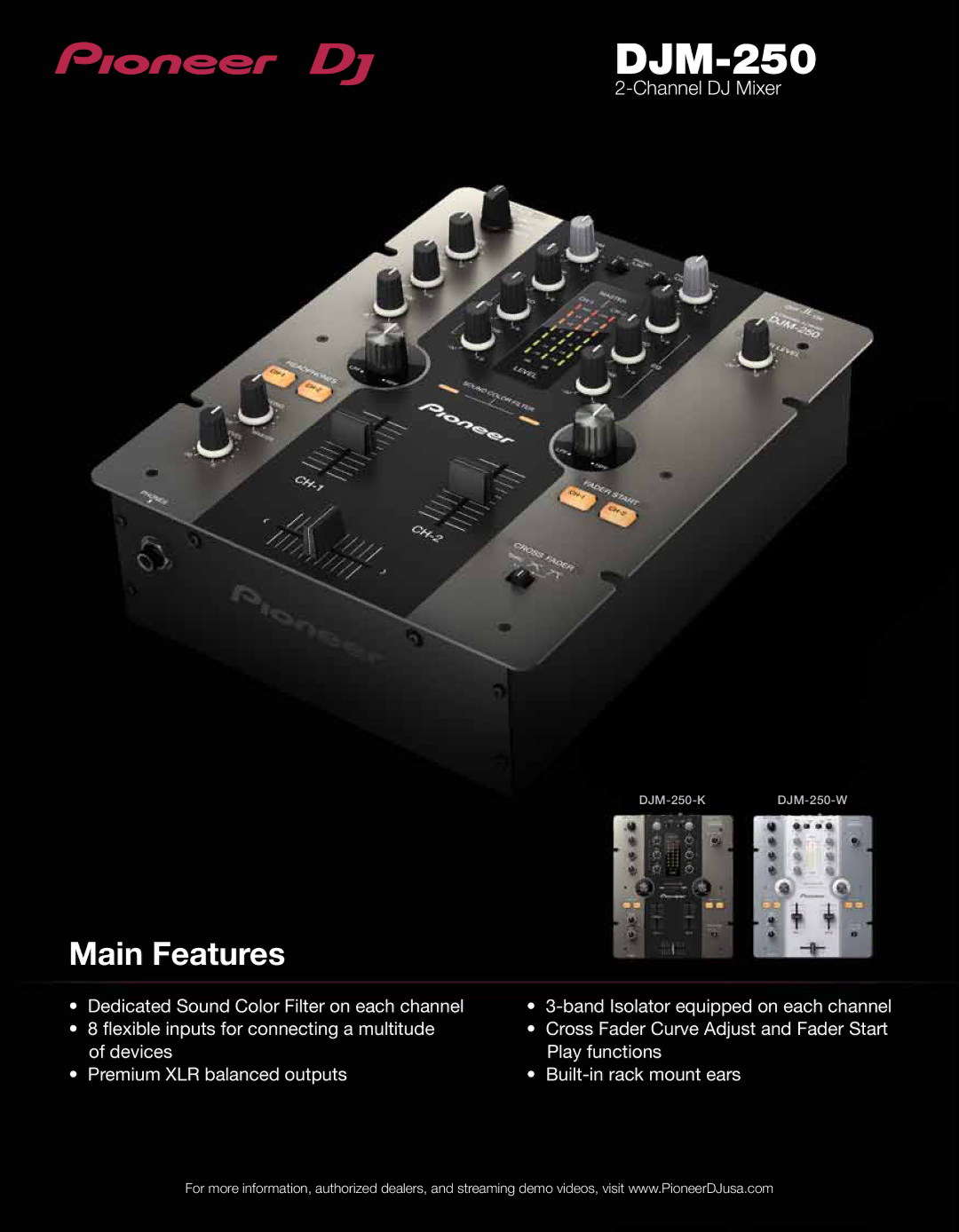 Pioneer DJM-250 manual 