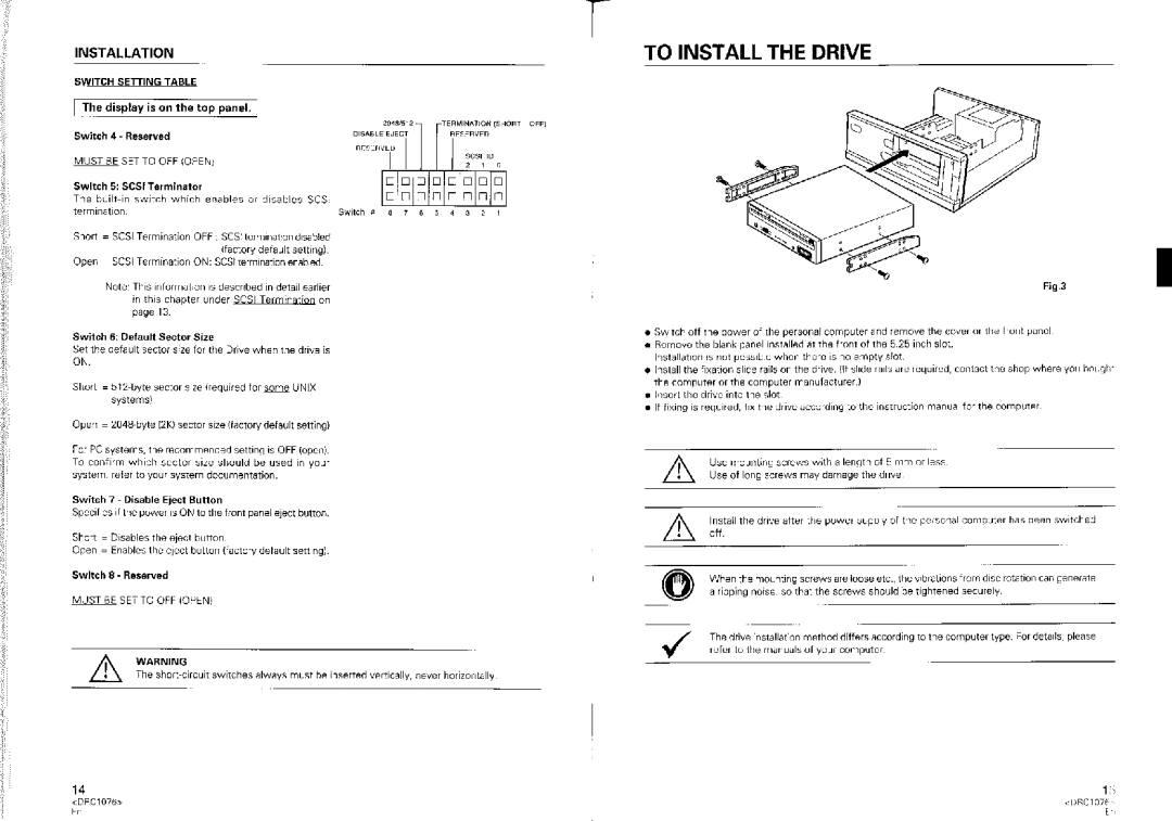 Pioneer DR-U06S, DR-UO6S manual 