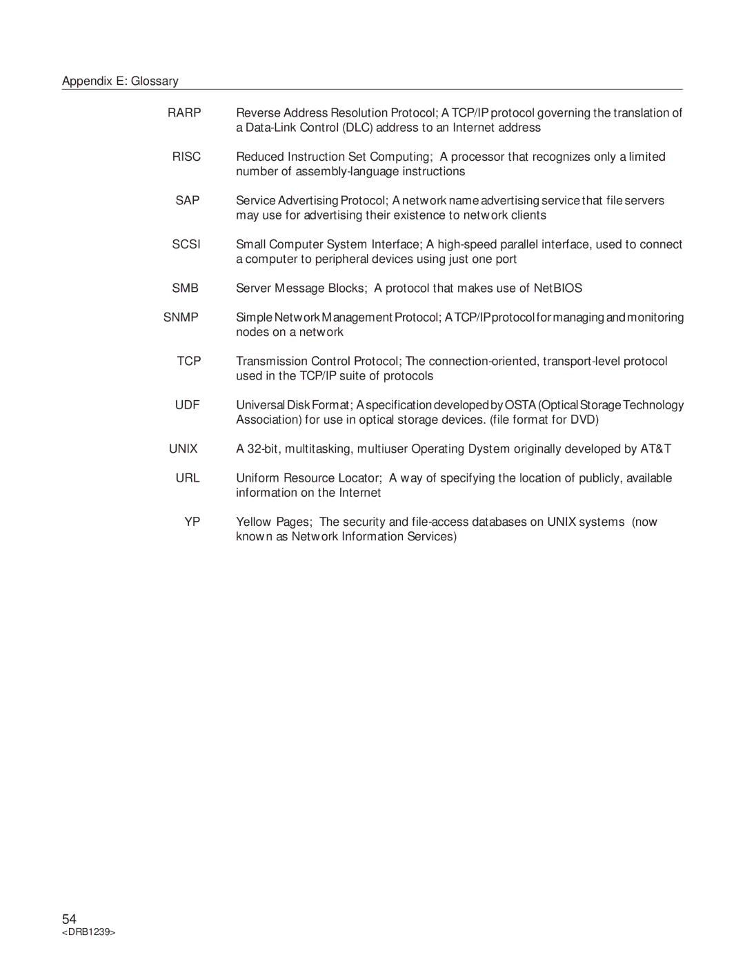 Pioneer DRM-6NX manual Appendix E Glossary 