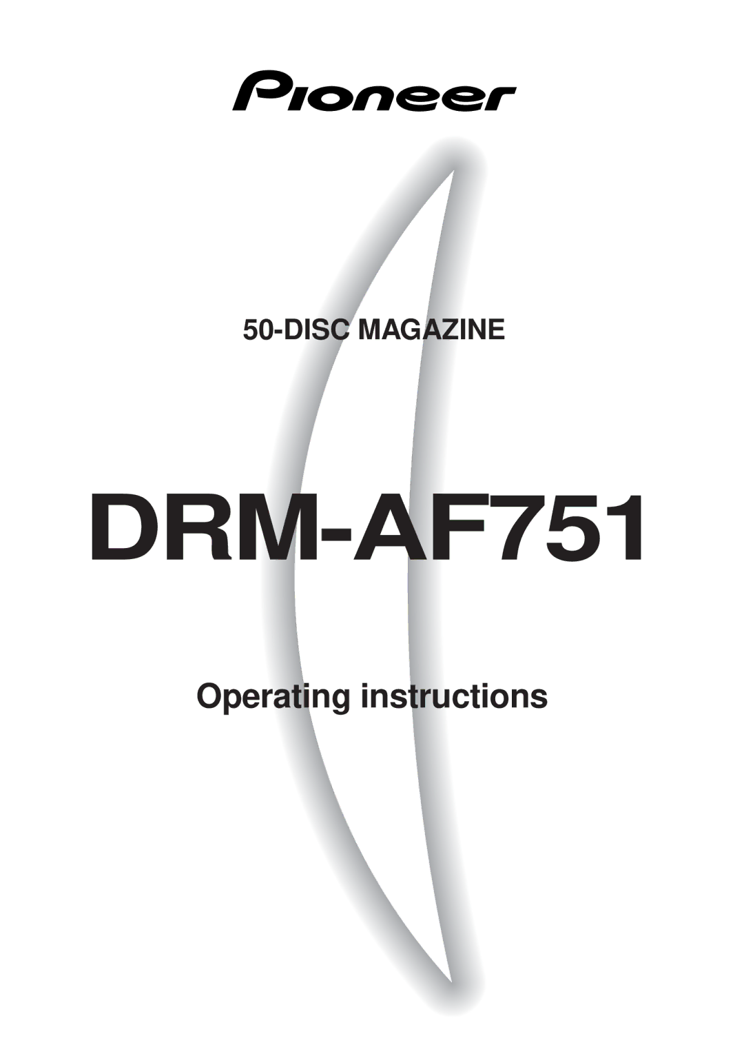 Pioneer DRM-AF751 manual 