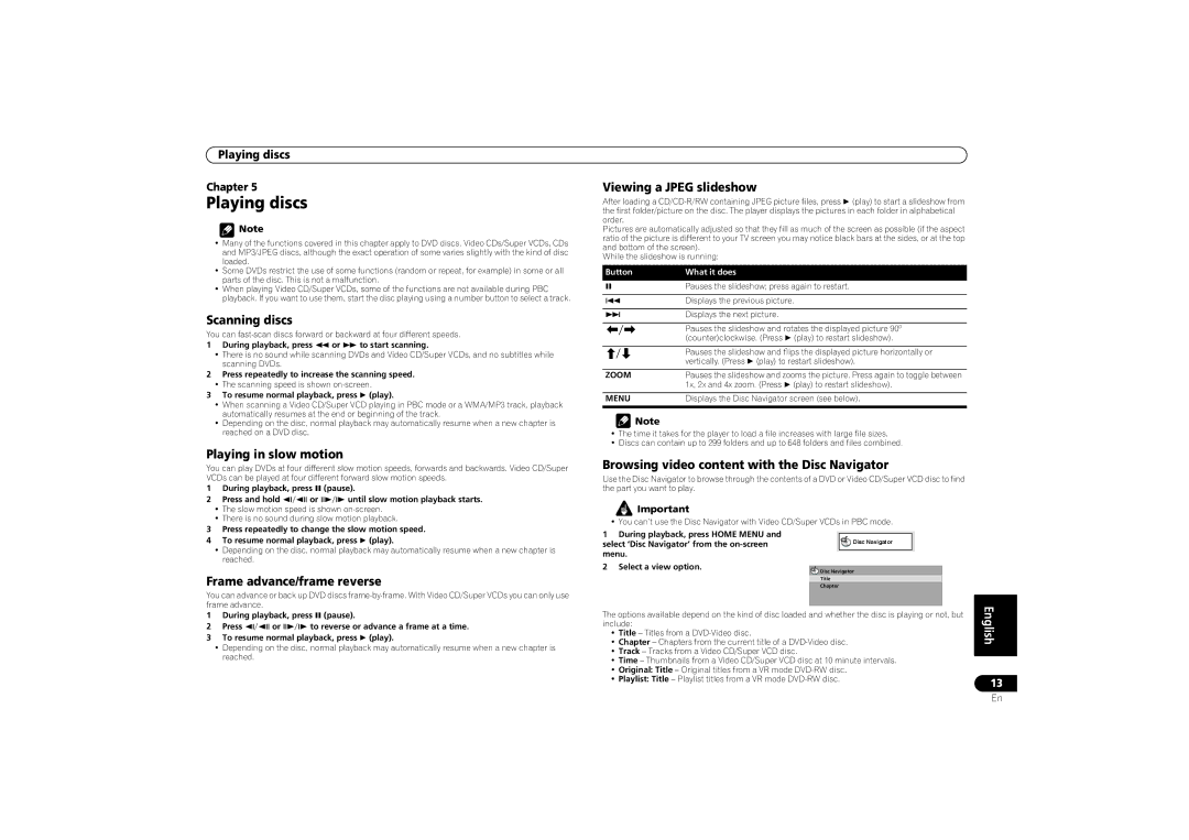 Pioneer DV-470, DV-2750 operating instructions Playing discs 