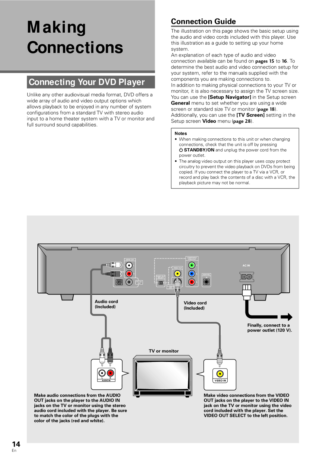 Pioneer DV-343 operating instructions Connecting Your DVD Player, Connection Guide 