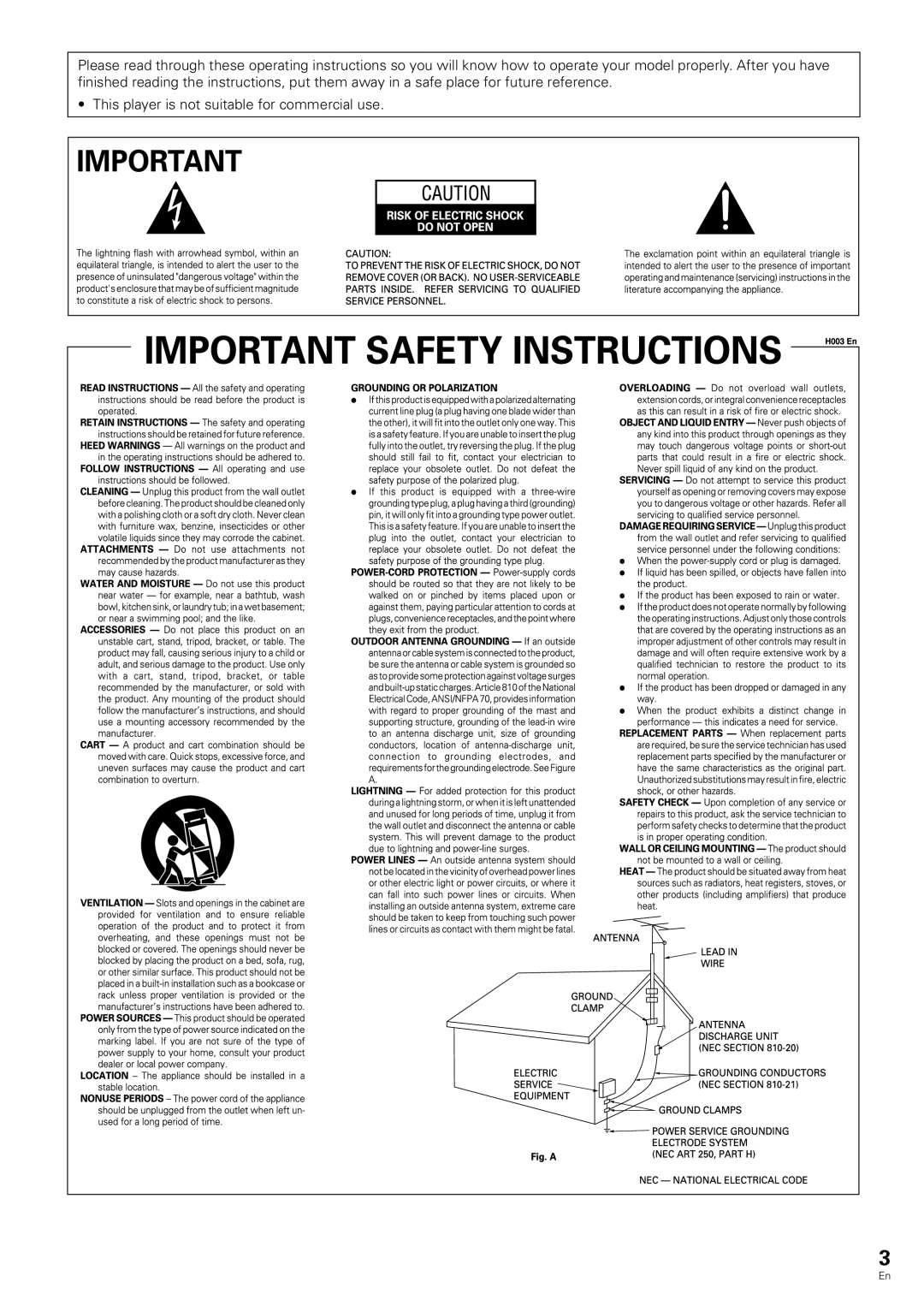 Pioneer DV-343 operating instructions 