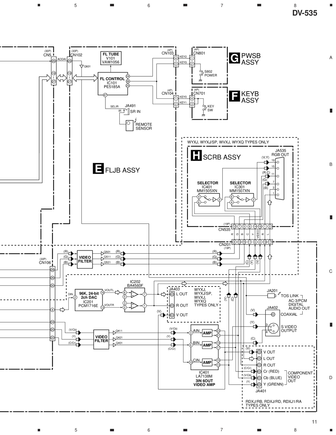 Pioneer DV-535 specifications Assy 