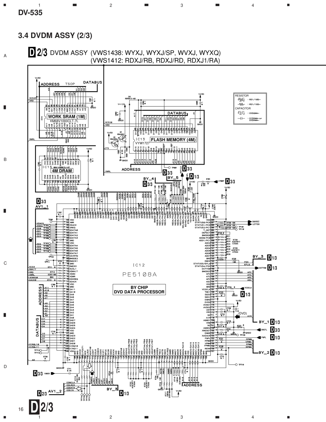 Pioneer DV-535 specifications 16 D 2/3 