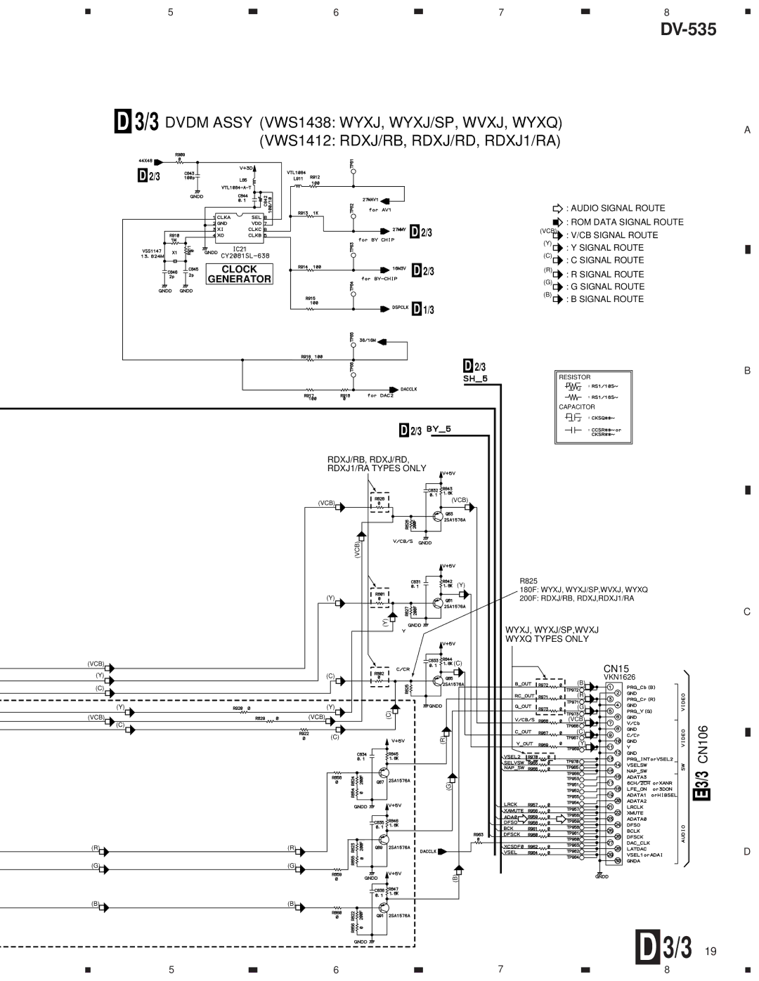 Pioneer DV-535 specifications Clock 