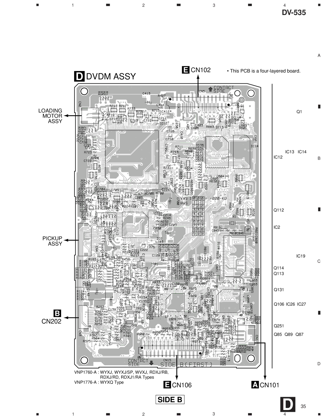 Pioneer DV-535 specifications IC12B, IC2 