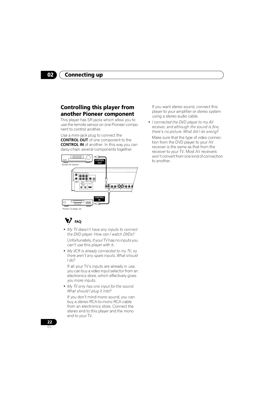 Pioneer DV-989AVi-G operating instructions Control 