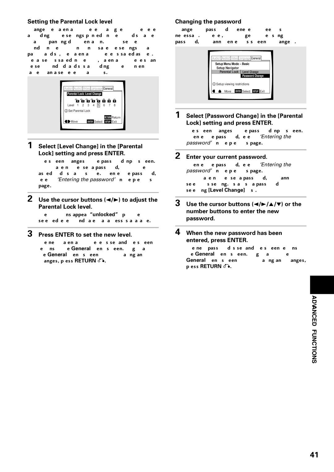 Pioneer DV-C603 operating instructions Advanced Functions 