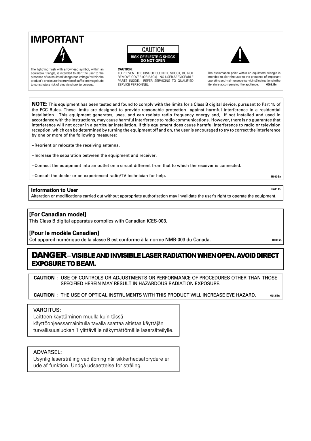 Pioneer DVD / CD WRITER operating instructions 