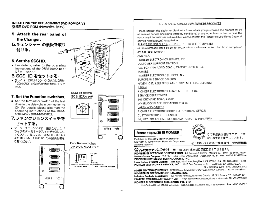 Pioneer DVD-D302 manual 