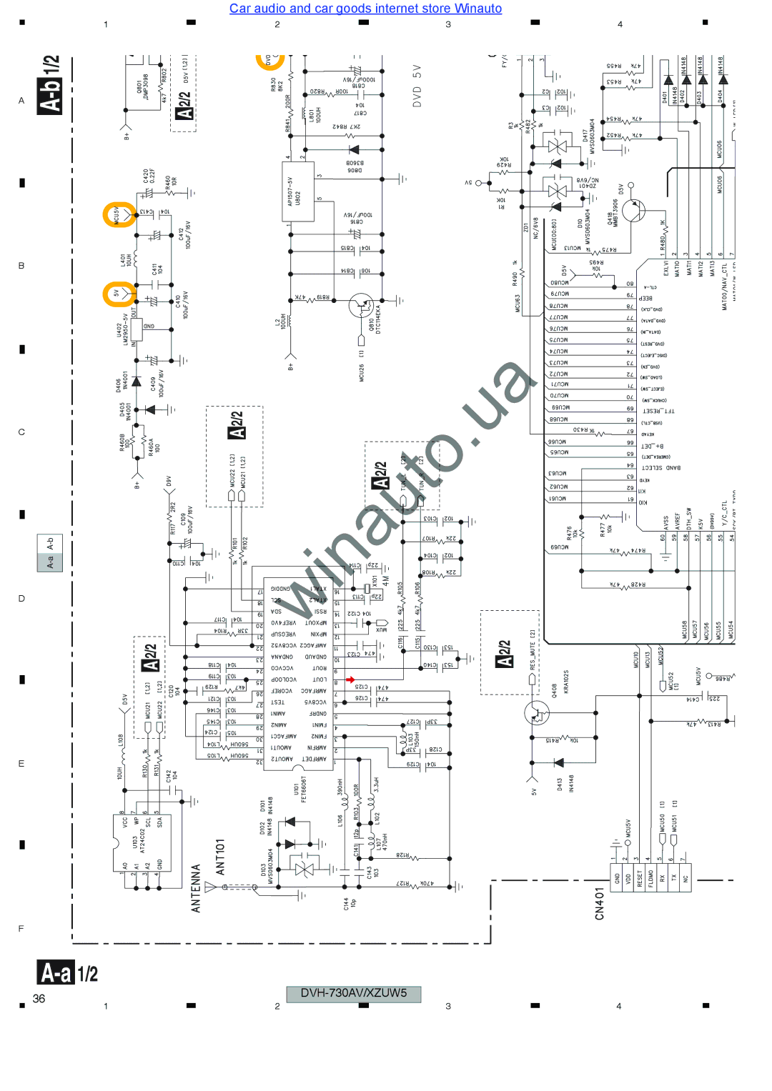 Pioneer DVH-735AV user manual 1/2 