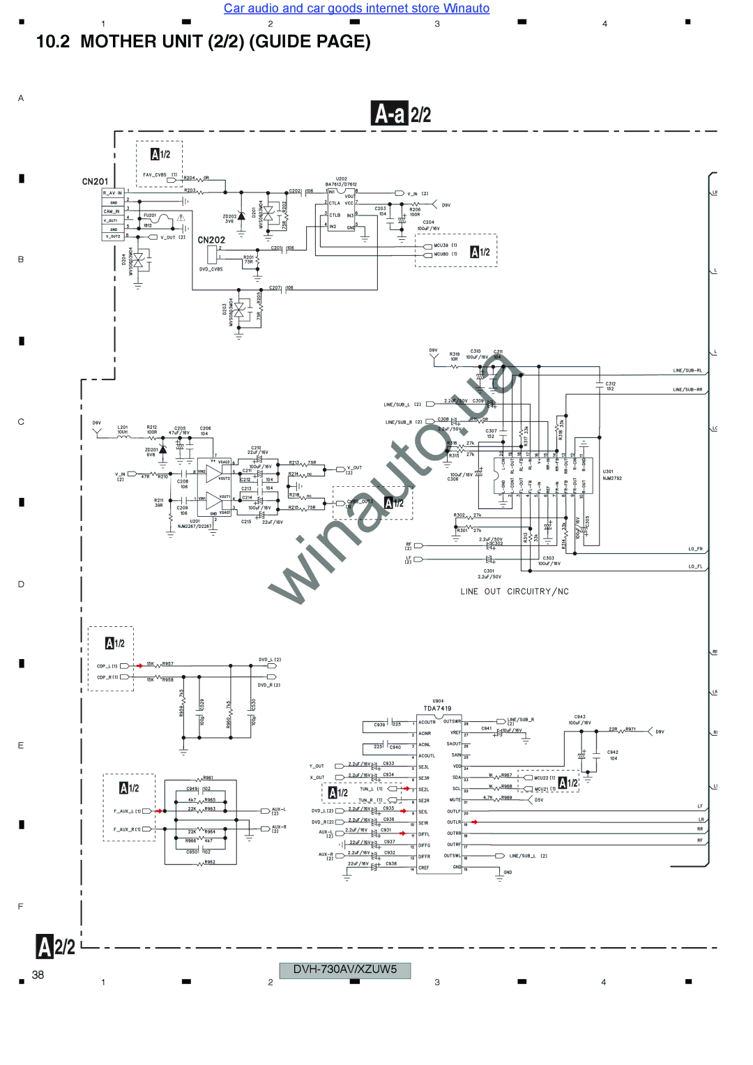 Pioneer DVH-735AV user manual Mother Unit 2/2 Guide 