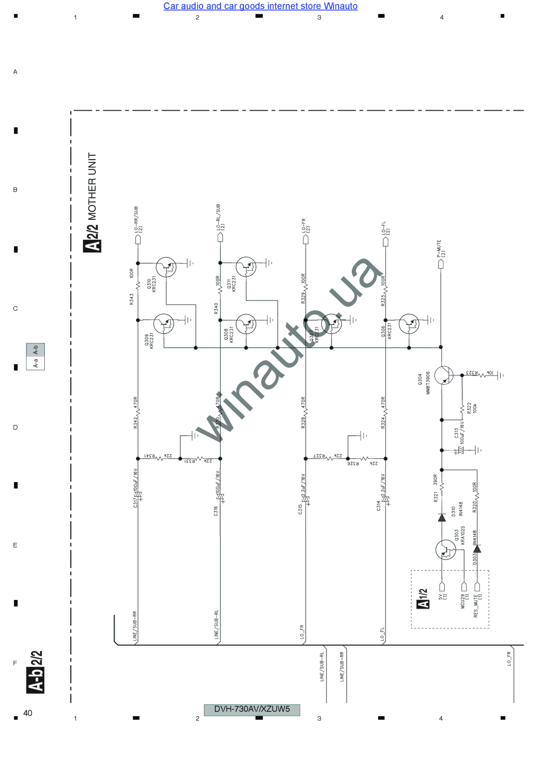 Pioneer DVH-735AV user manual Mother Unit 