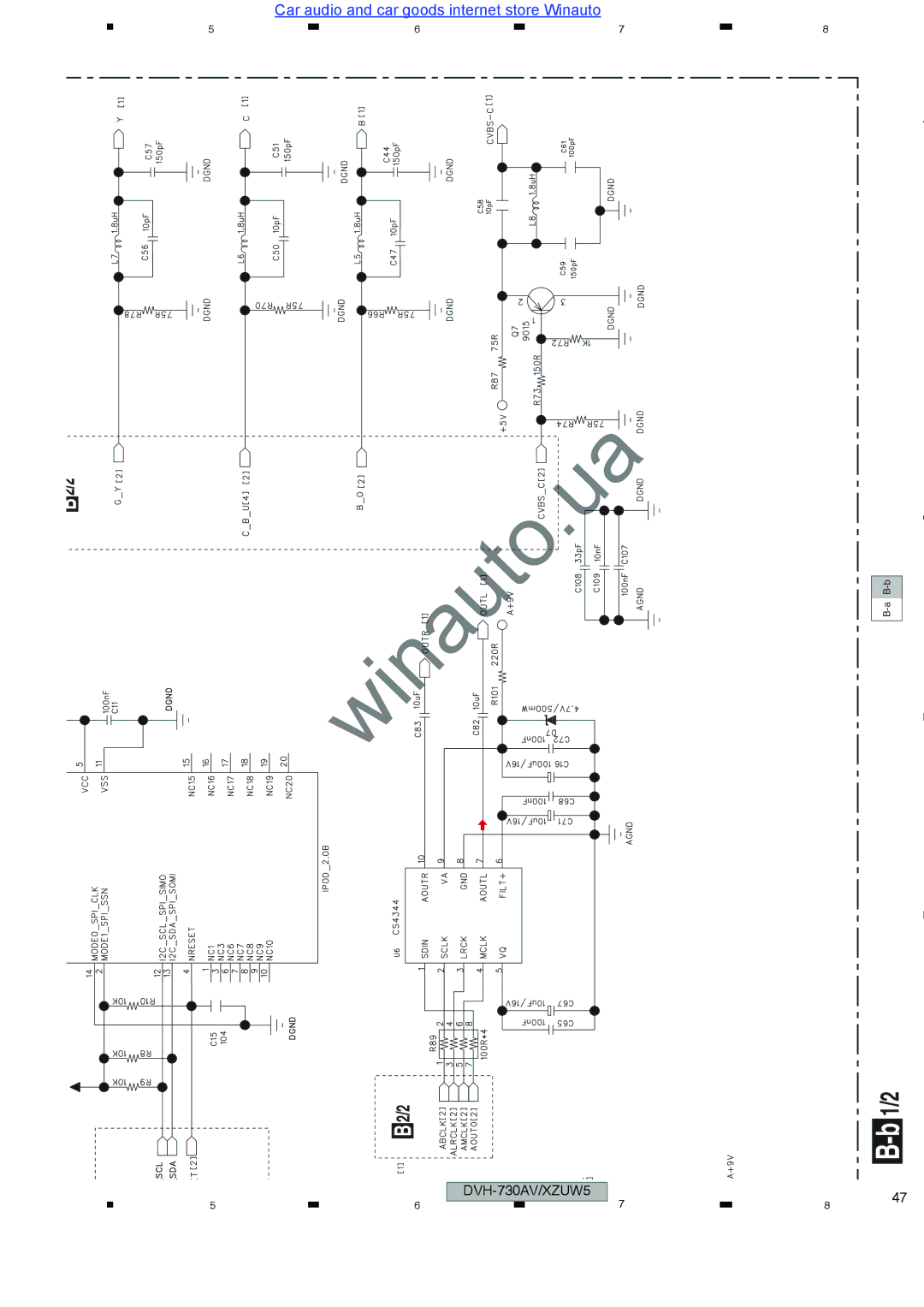 Pioneer DVH-735AV user manual 1/2 