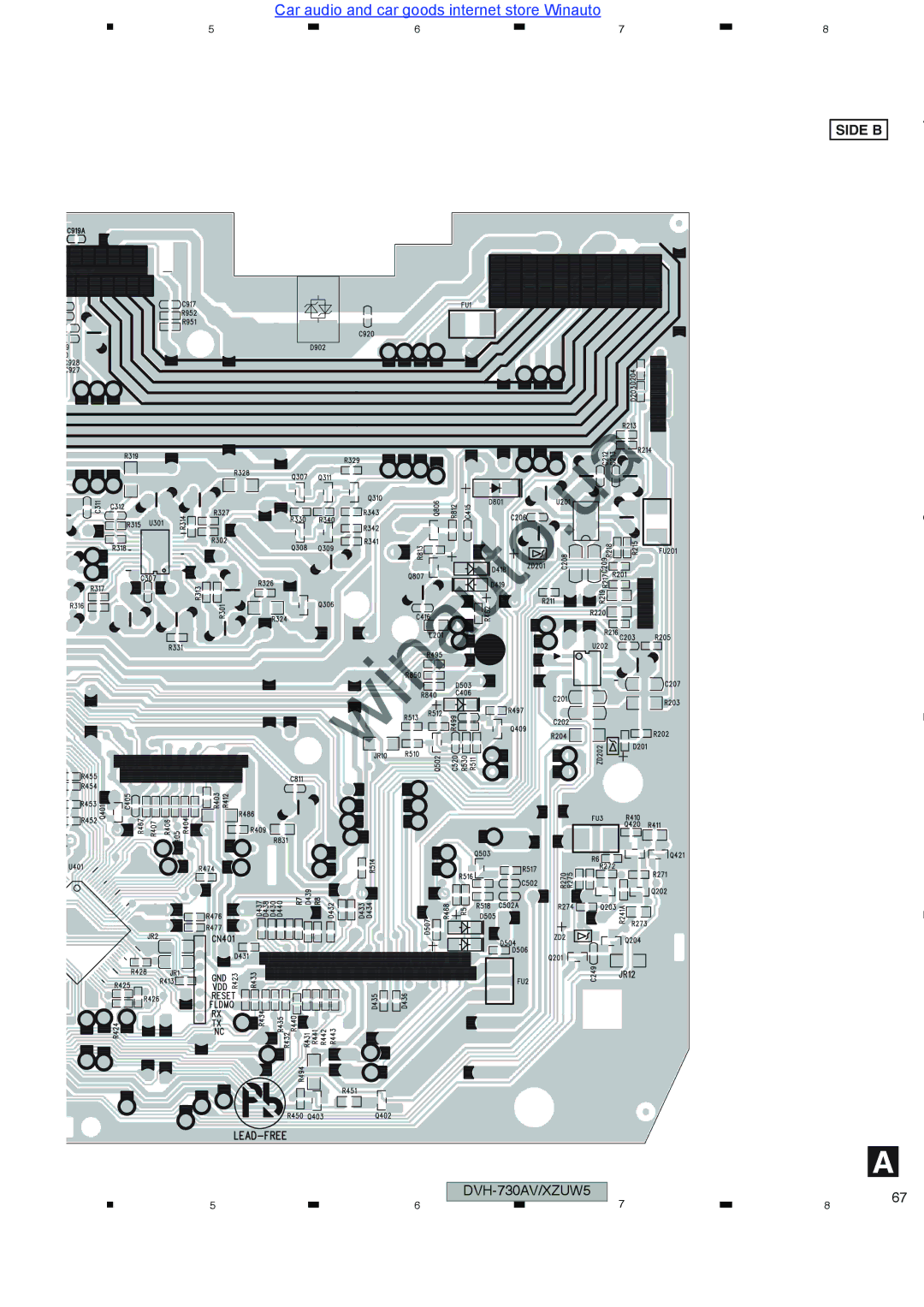 Pioneer DVH-735AV user manual Side B 