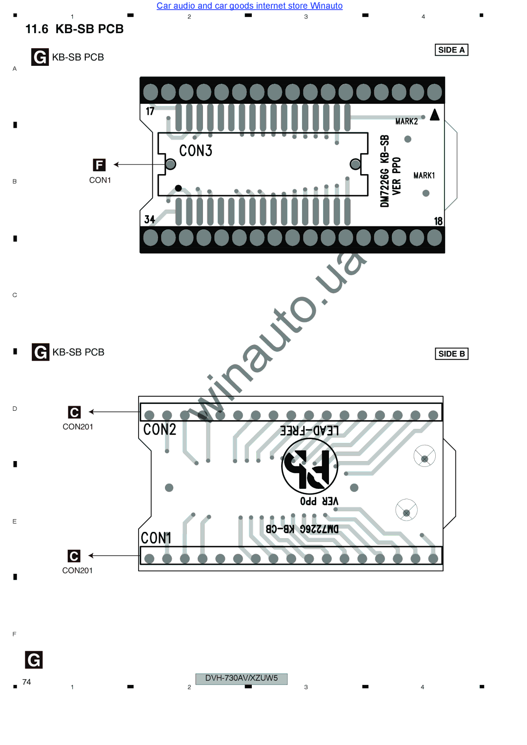 Pioneer DVH-735AV user manual BCON1 