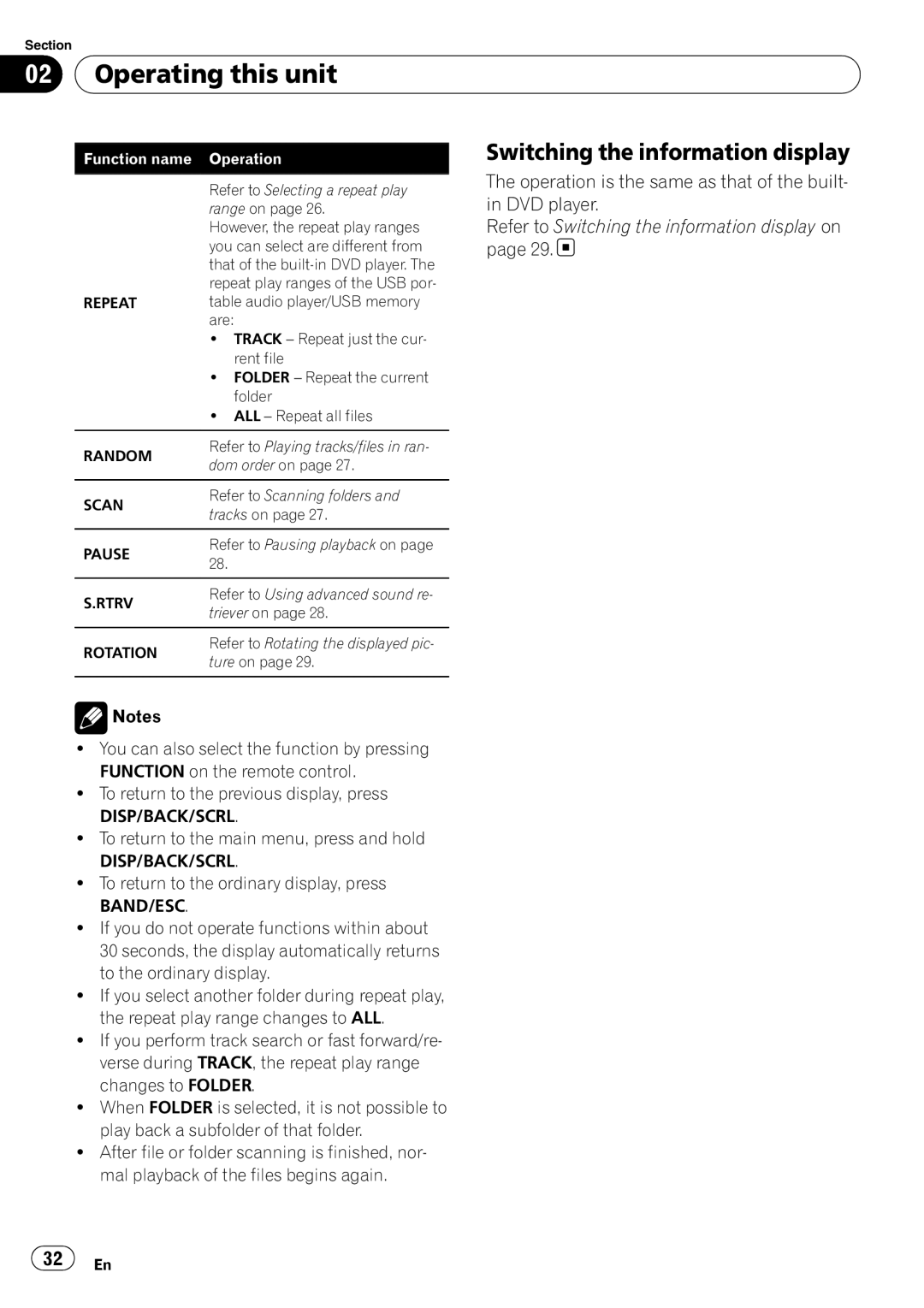 Pioneer DVH-P4100UB operation manual Scan 