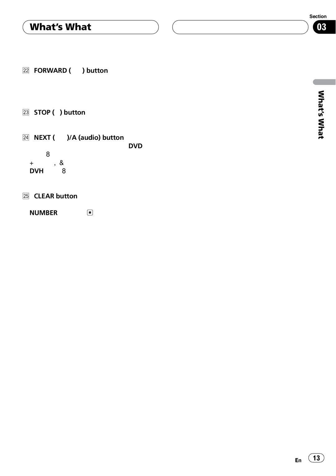 Pioneer DVH-P5650MP operation manual 