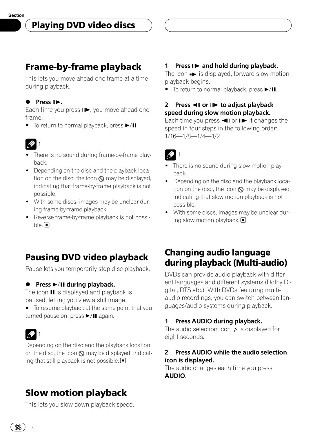 Pioneer DVH-P5650MP operation manual 