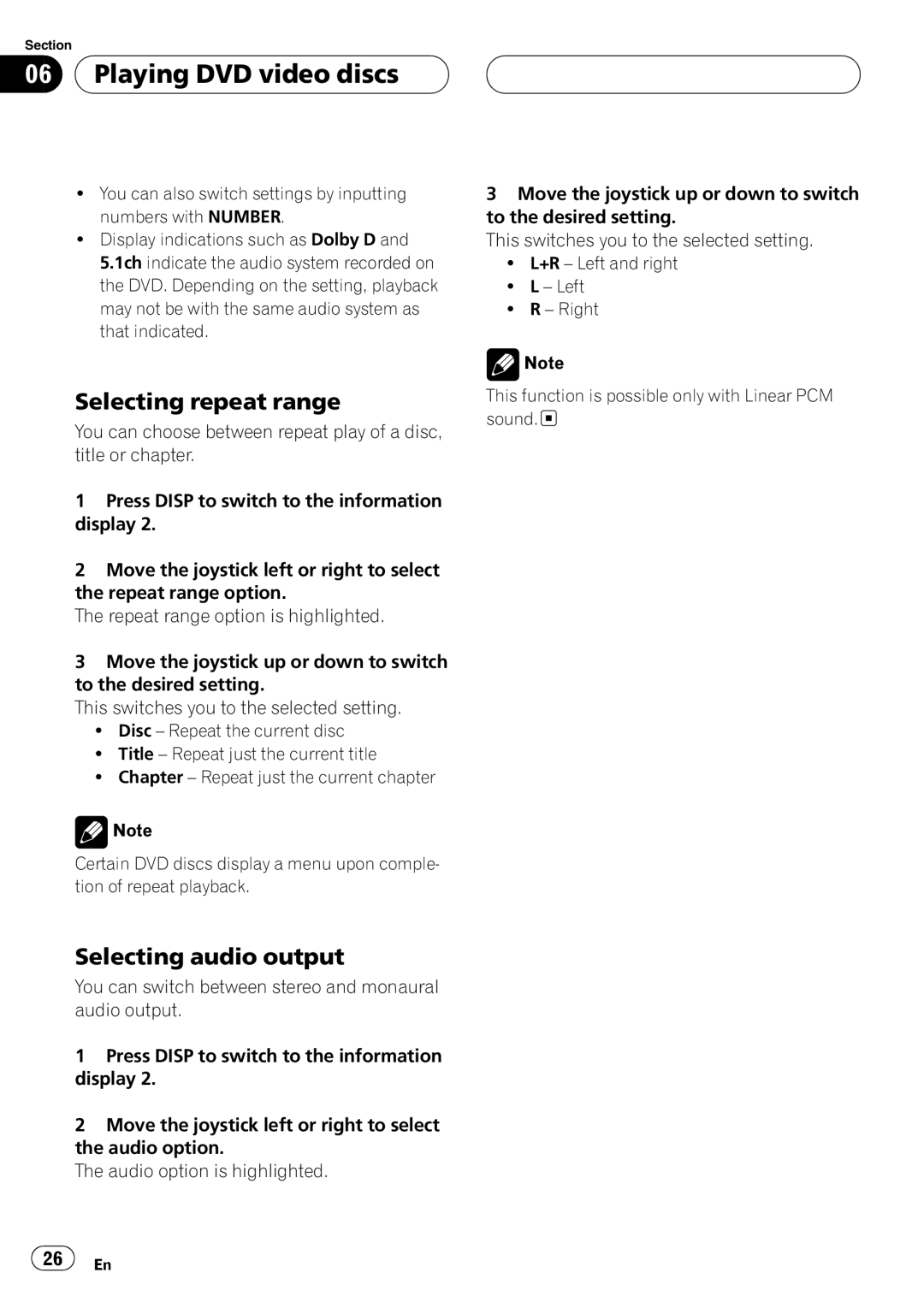 Pioneer DVH-P5650MP operation manual 