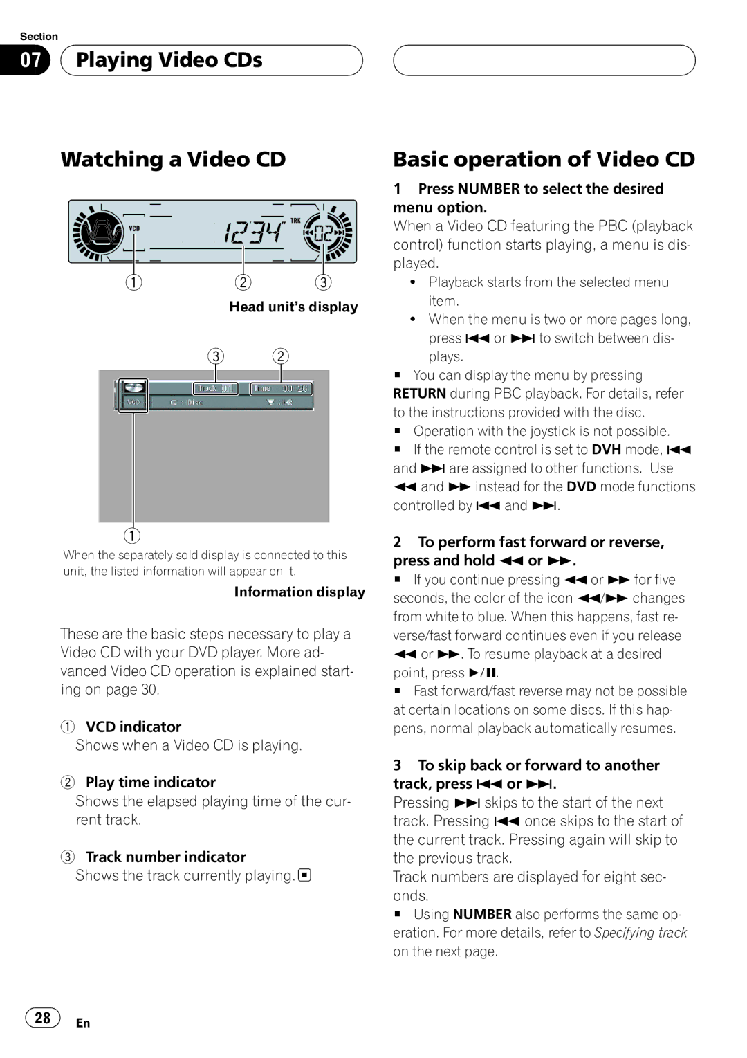 Pioneer DVH-P5650MP operation manual 