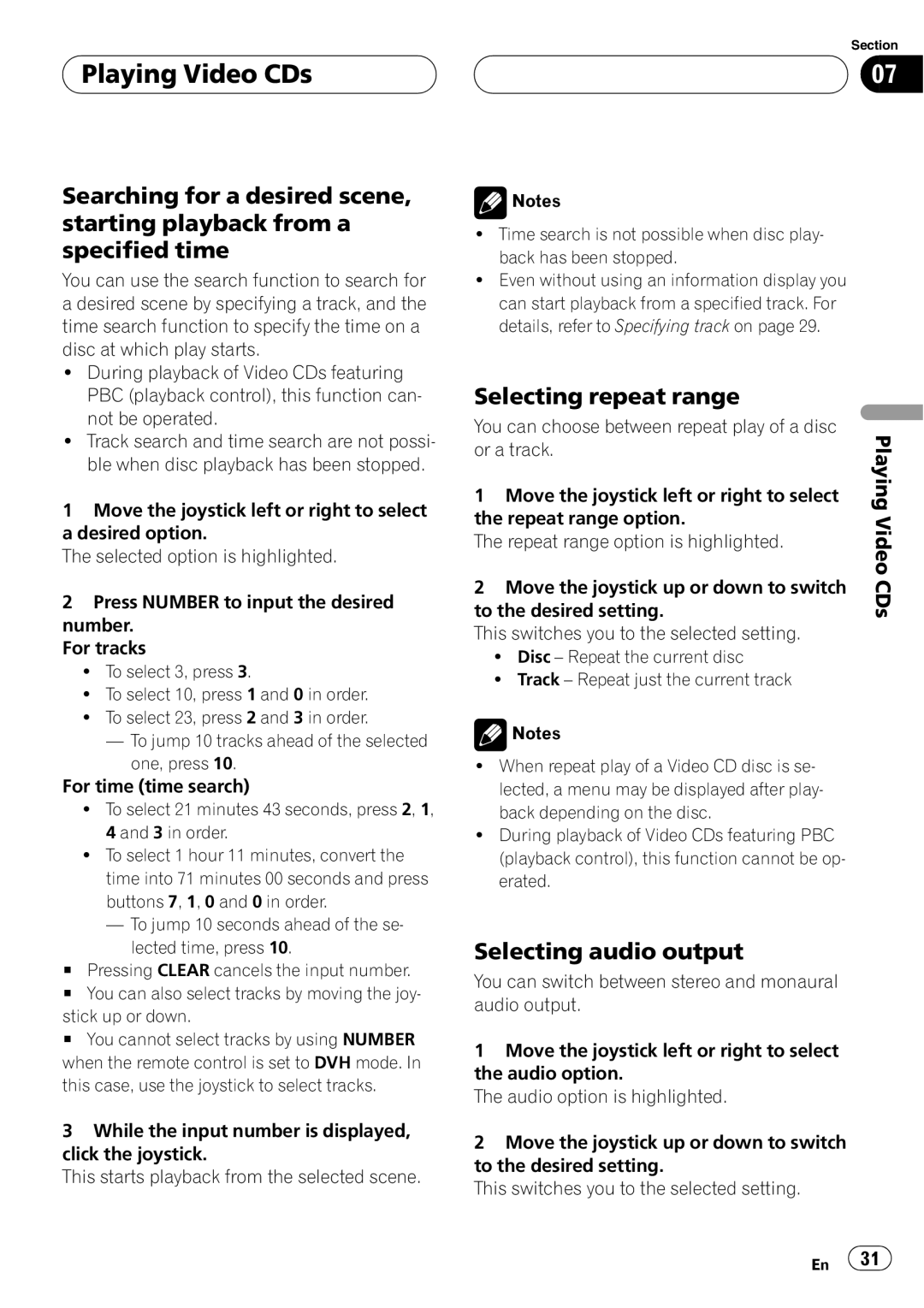 Pioneer DVH-P5650MP operation manual 