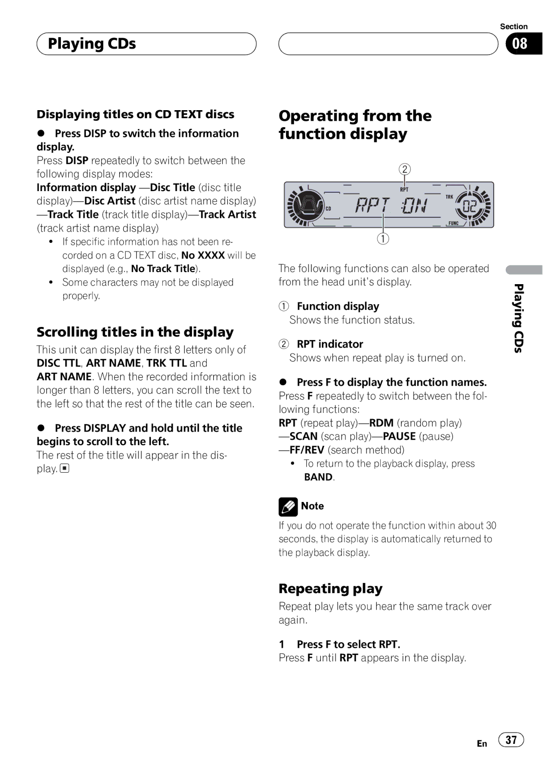 Pioneer DVH-P5650MP operation manual 