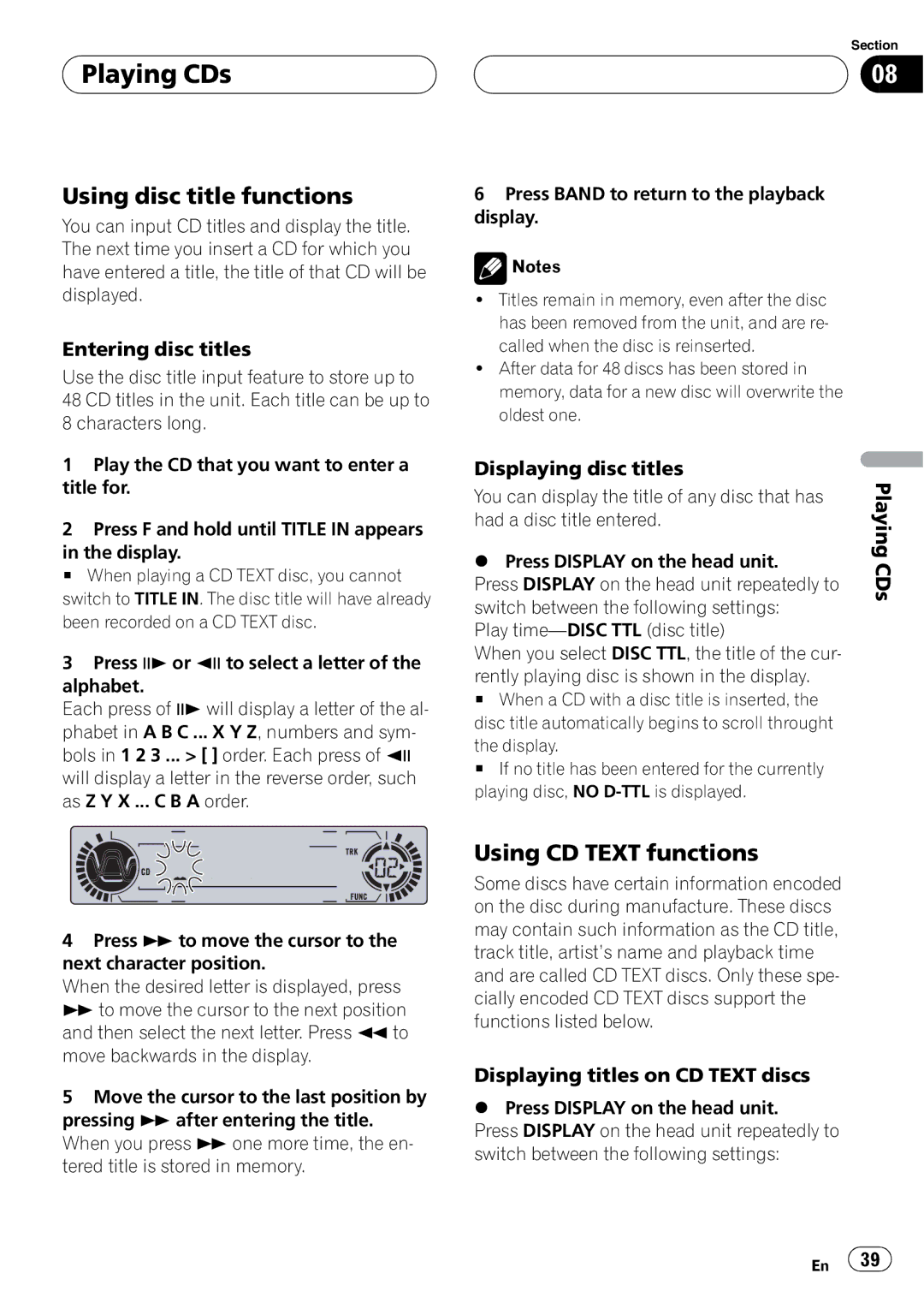 Pioneer DVH-P5650MP operation manual 