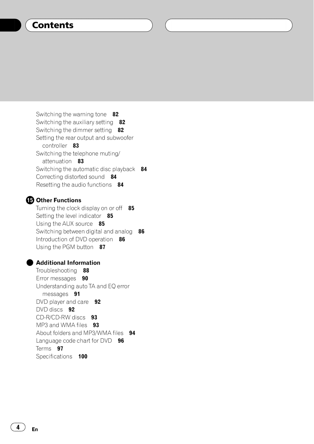 Pioneer DVH-P5650MP operation manual 