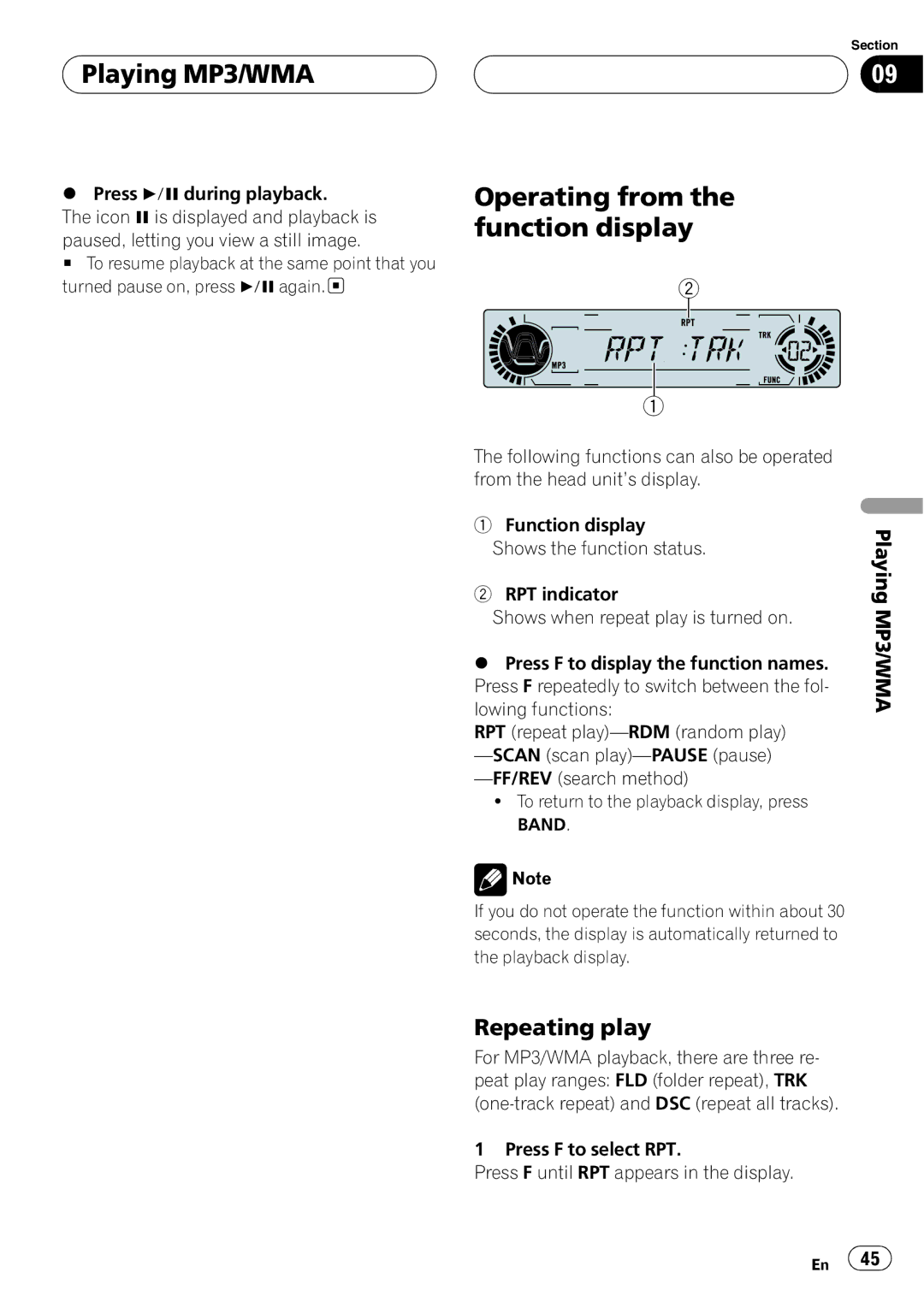 Pioneer DVH-P5650MP operation manual 