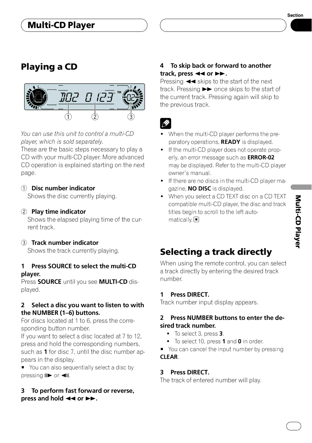 Pioneer DVH-P5650MP operation manual 