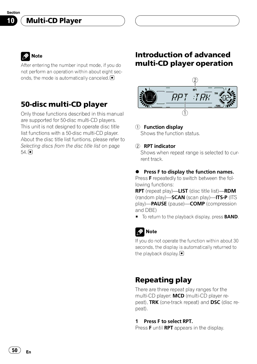 Pioneer DVH-P5650MP operation manual 