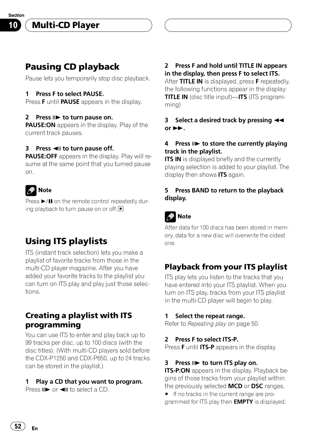 Pioneer DVH-P5650MP operation manual 