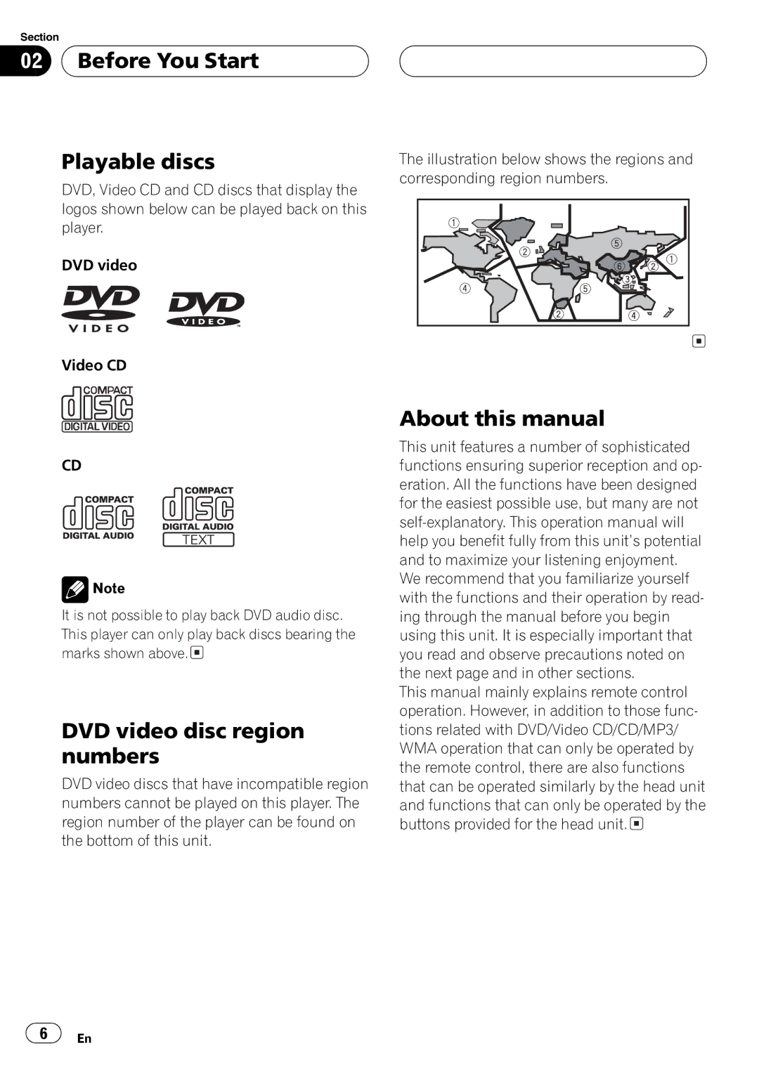 Pioneer DVH-P5650MP operation manual 