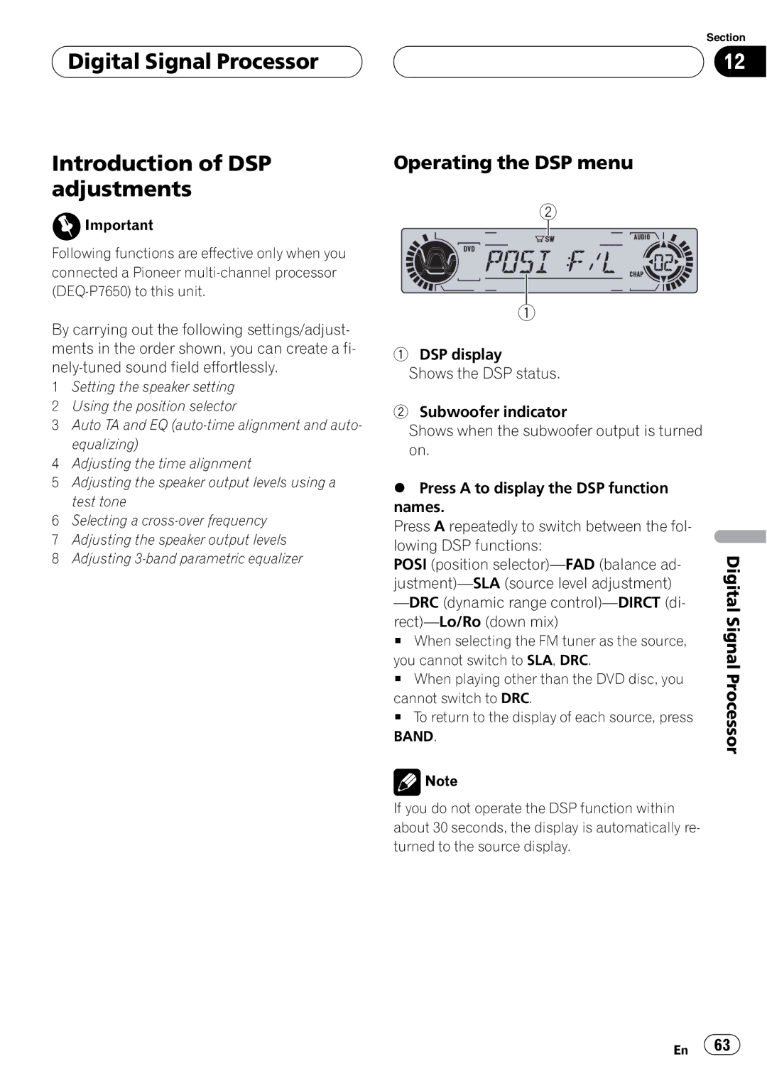 Pioneer DVH-P5650MP operation manual 