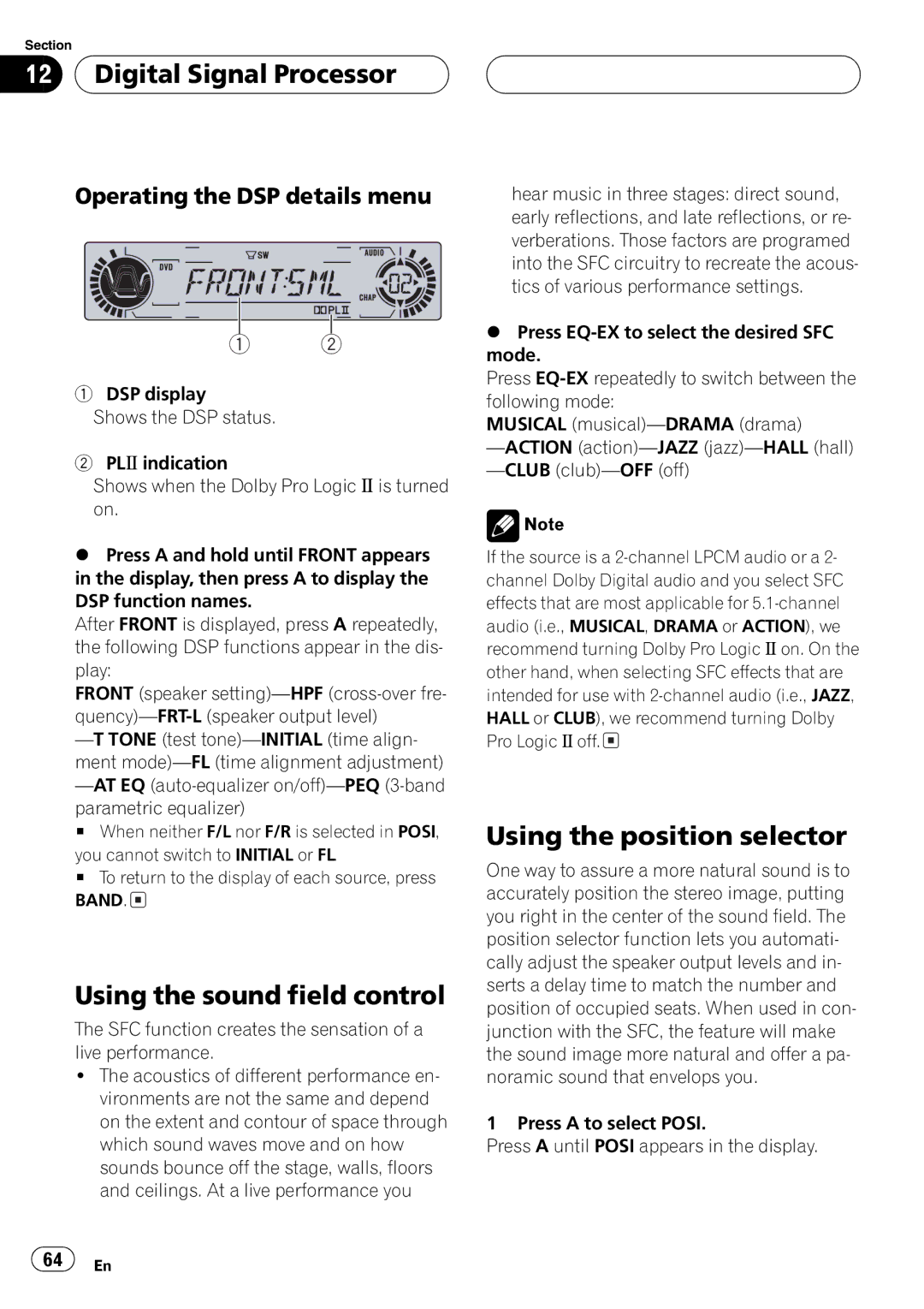 Pioneer DVH-P5650MP operation manual 