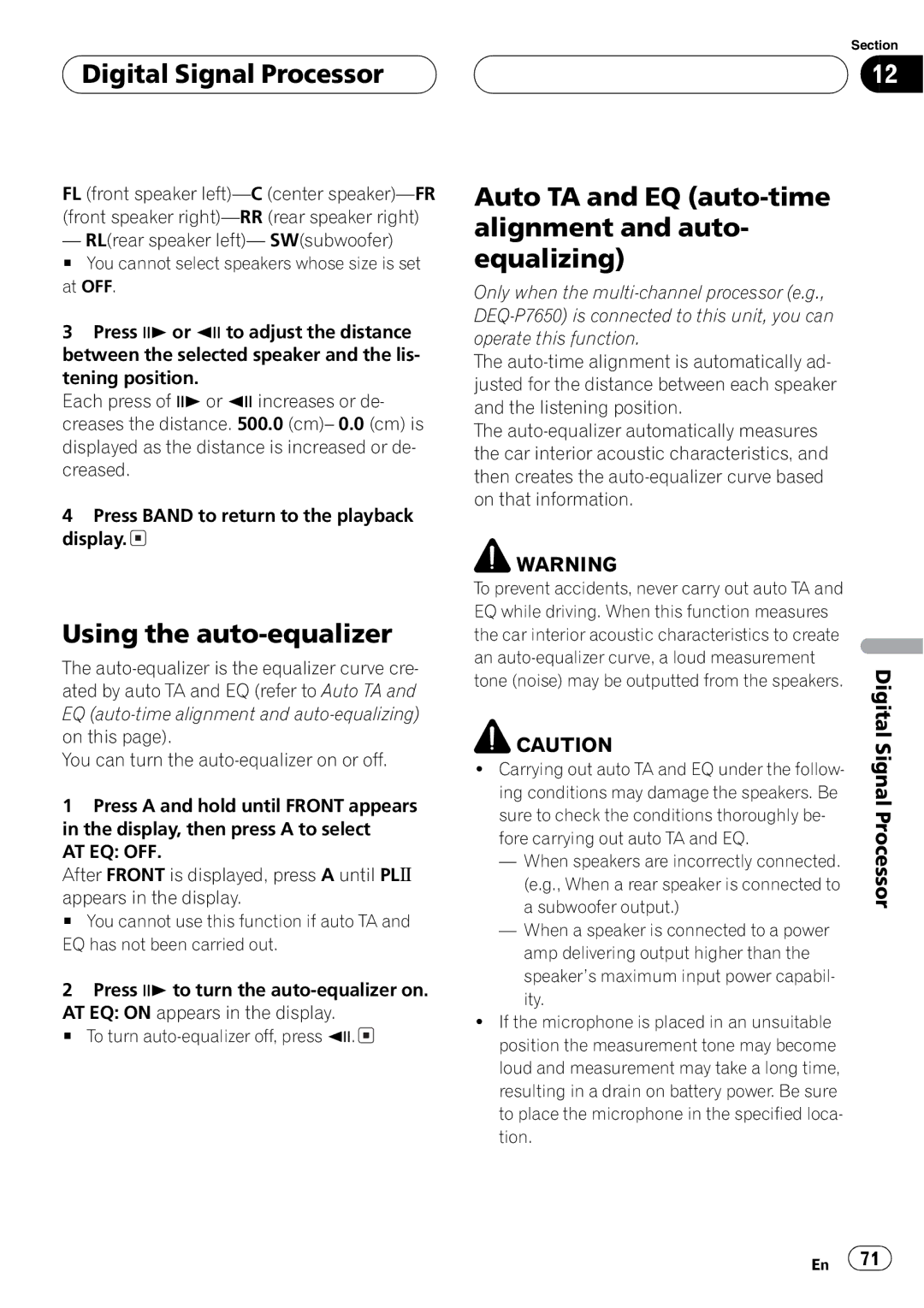 Pioneer DVH-P5650MP operation manual 