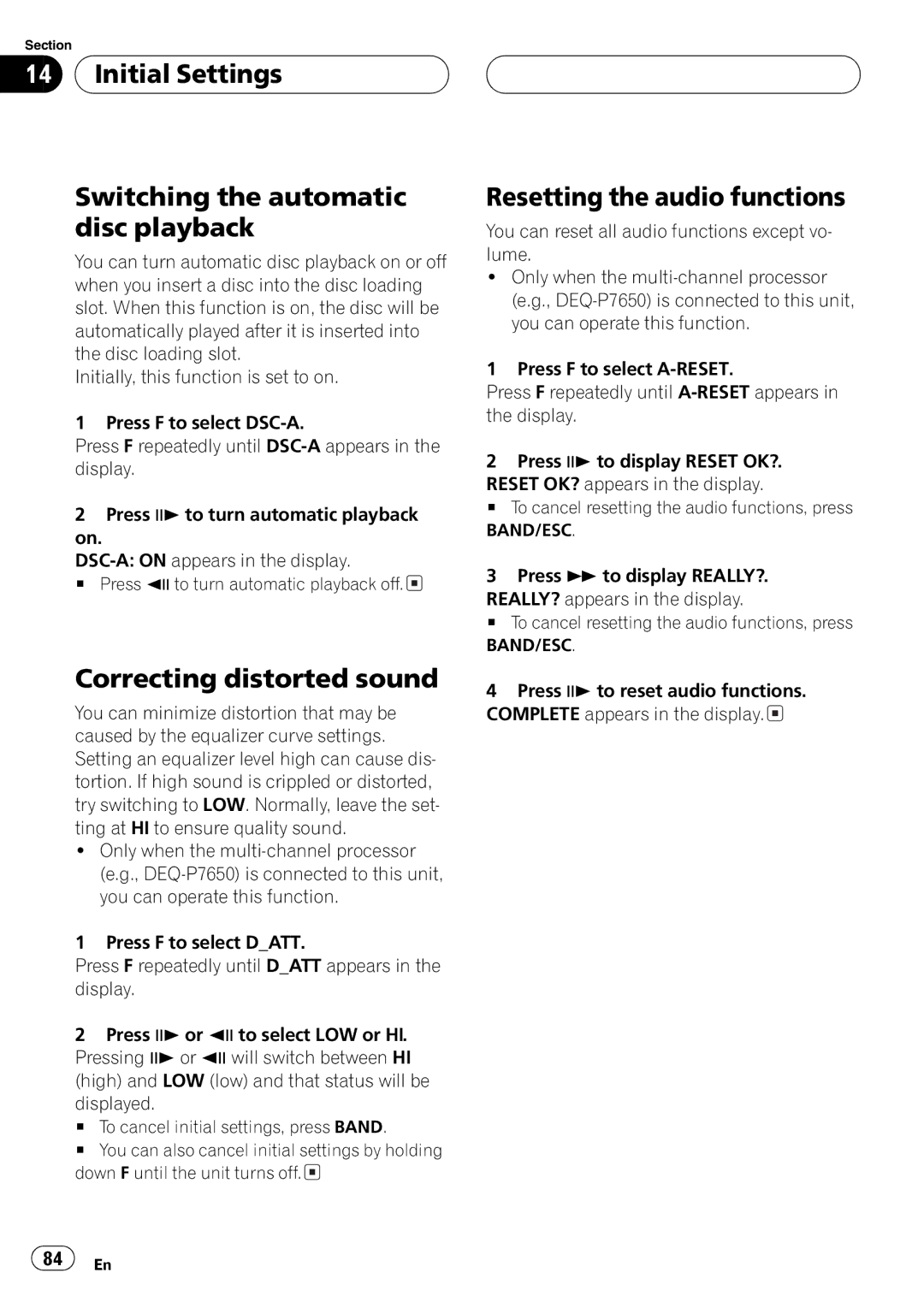 Pioneer DVH-P5650MP operation manual 