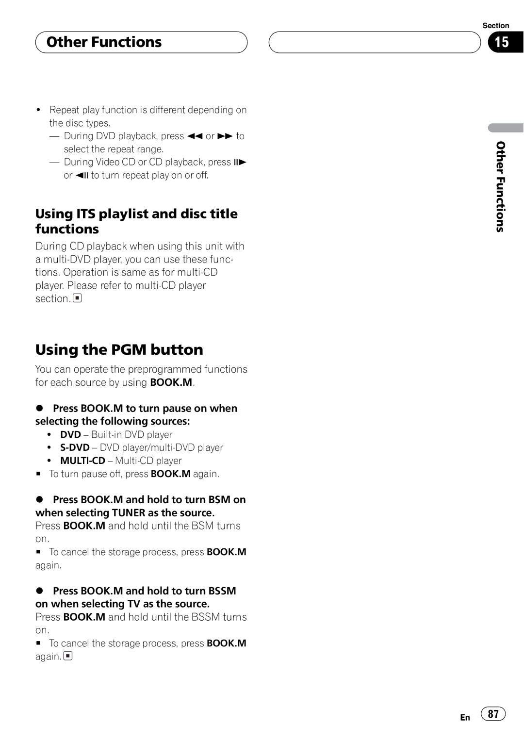 Pioneer DVH-P5650MP operation manual 