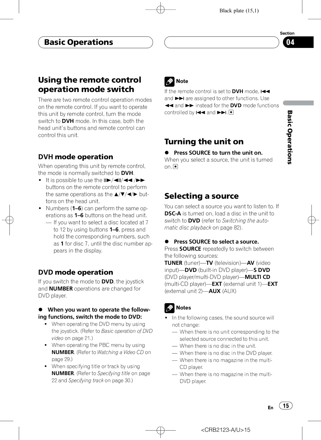 Pioneer DVH-P5850MP operation manual 